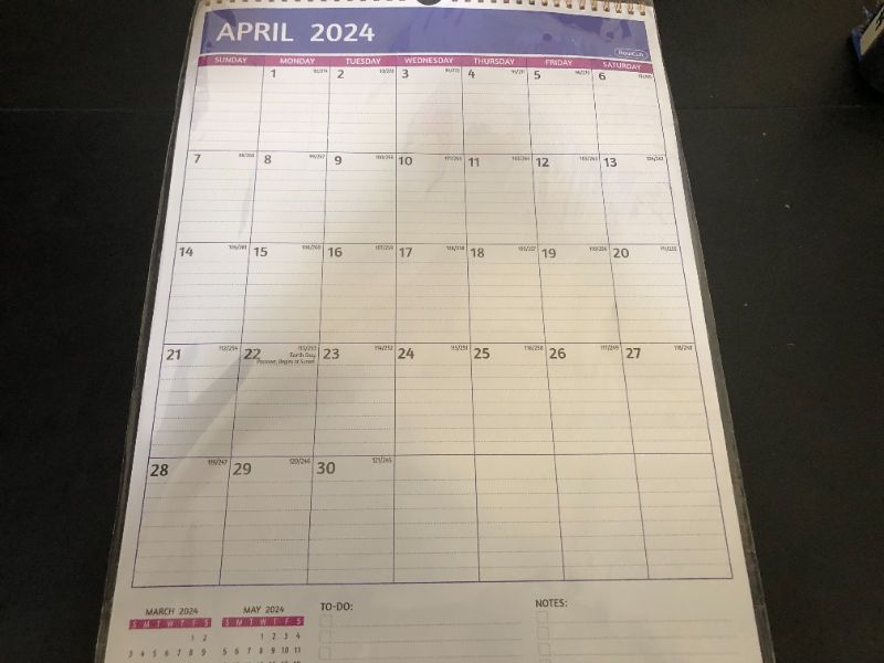 Photo 2 of Wall Calendar 2024-2025 – APR. 2024 - SEP. 2025, Calendar 2024-2025 Wall, 18 Monthly Calendar, 12 x 17 In, 2024 Calendar with Large Blocks, Thick Paper, Holidays, To-do ? Notes, Great for Organizing