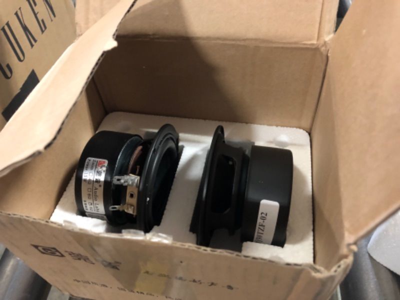 Pack of 2 Full Range Bookshelf Speaker, 3 Inch 8 Ohm HiFi