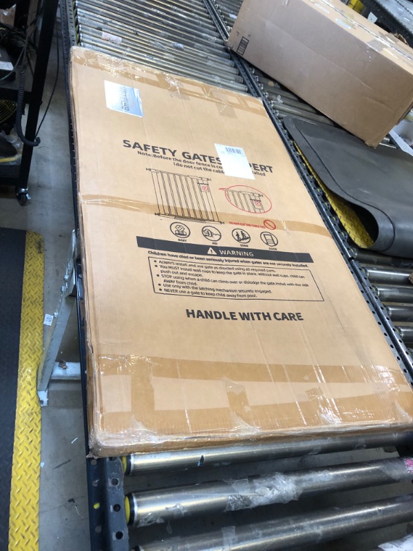 Ulifemate 51.18" Extra Tall Cat Gate for Door Way Auto Close, 30"40