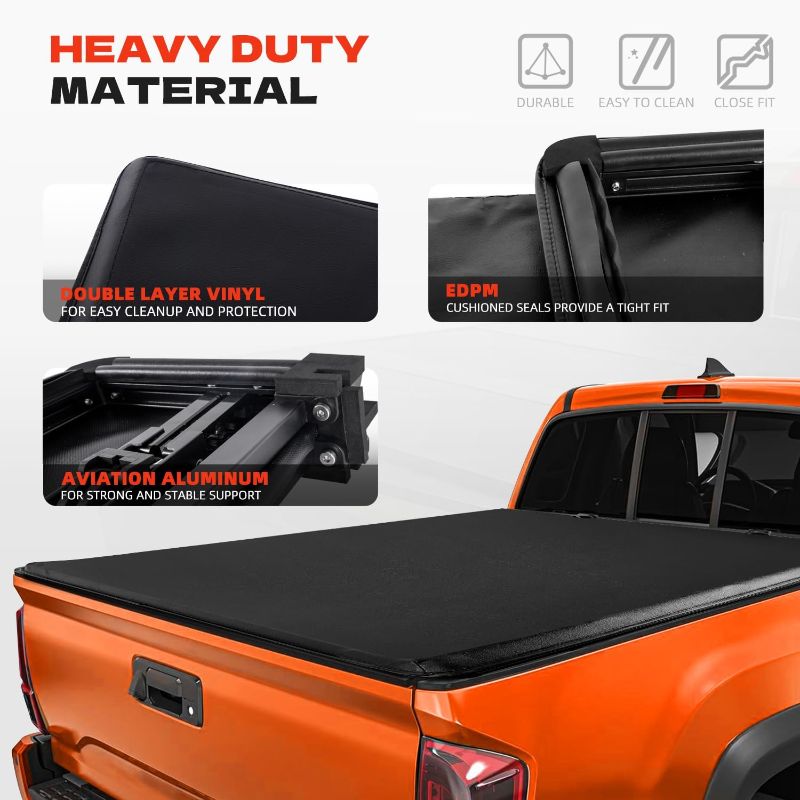 Photo 1 of  Quad-Fold Truck Bed Tonneau Cover for 2022 2023 2024 Tundra 6.5FT(78.7") Bed|
