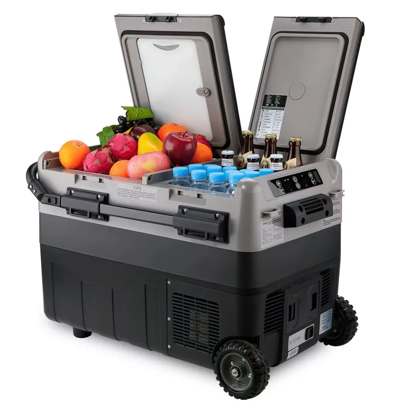 Photo 1 of 
Have one to sell?
Sell now
Kohree 12V Car Refrigerator 53/42 Quart Portable Freezer Dual Zone with Wheels