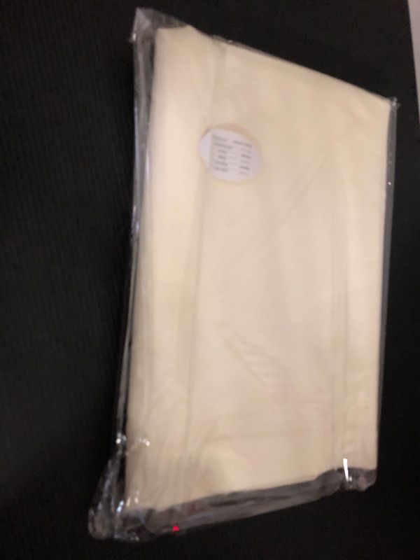 Photo 1 of 1pc--Showgeous Beige Round Tablecloth 90 Inch Polyester Round Table Cloth Beige  