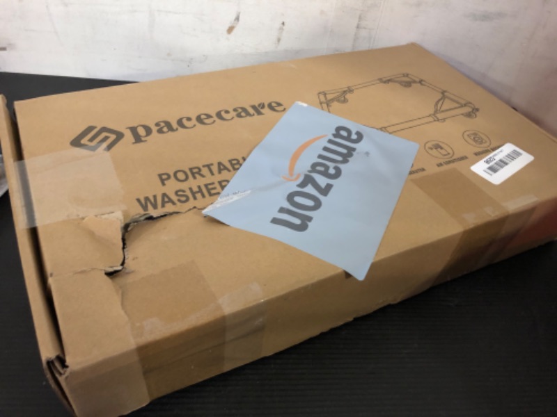 Photo 1 of SPACECARE Mobile Roller with 4 Locking Wheels - Adjustable Furniture Dolly Washing Machine Stand Refrigerator Base Moving Cart