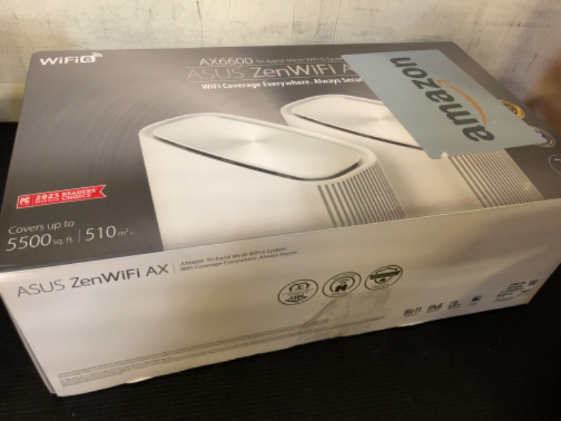 Photo 4 of ASUS ZenWiFi AX6600 Tri-Band Mesh WiFi 6 System (XT8 2PK) - Whole Home Coverage up to 5500 sq.ft & 6+ rooms, AiMesh, Included Lifetime Internet Security, Easy Setup, 3 SSID, Parental Control, White