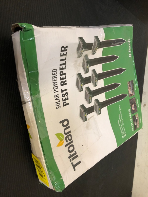 Photo 1 of Mole Repellent Solar Powered for Lawns, 8 Pack Gopher Repellent Ultrasonic Solar Powered for Outdoor & Solar Mole Groundhog Vole Rodent Repellent for Yard