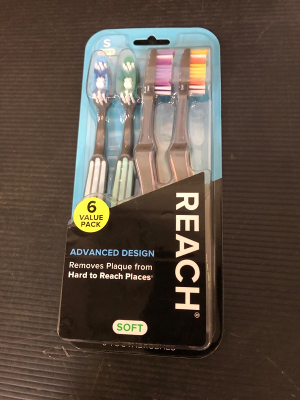 Photo 2 of 4K Logistics Reach Advanced Design Adult Toothbrush with Soft bristles (3 Pack of 7 Count Each) | Effectiveness, Softness & Cleaning | Hygiene Routine | 21 Count Total