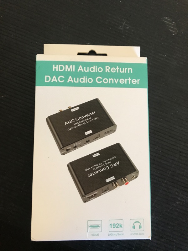 Photo 1 of Tendak HDMI Audio Extractor, 192KHz ARC Audio Extractor Digital to Analog Audio Converter DAC Converter, HDMI ARC SPDIF/Optical to HDMI ARC, SPDIF/Optical, L/R or 3.5 mm Jack Stereo for TV