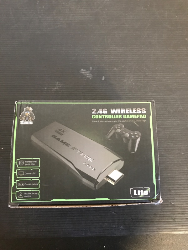 Photo 1 of Wireless Retro Game Console Stick Built-in 20000+ Classic Games, 4K HDMI Output Nostalgia Plug & Play Retro Video Gaming Stick with 18 Emulators and Dual 2.4G Wireless Controller?64GB Memory Card?