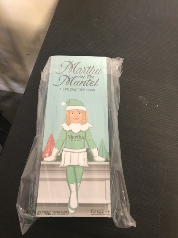 Photo 1 of Martha Stewart Martha on a Mantle 2024 Christmas Elf Doll, 12” Small Plush Toys Shelf Décor, for Men & Women