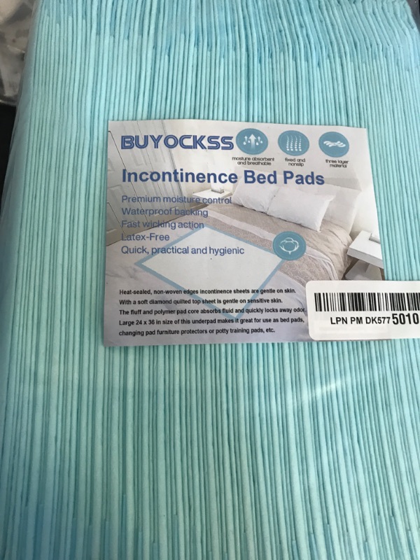 Photo 2 of 32 Pack Disposable Bed Pads 24" x 36" Heavy Absorbency Incontinence Pads Quilted Fluff and Polymer Underpad Bed Cover Chux for Bedwetting Incontinence Furniture Waterproof Pets Pee Pads