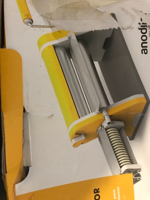 Photo 2 of 11in (28cm) Chrome Dough Laminator Cylinder - Pasta Maker with Thickness Control - Grey