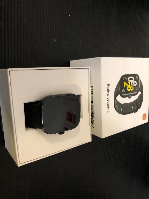 Photo 2 of Xiaomi Redmi Watch 4 Smartwatch with 1.97" AMOLED Display with 390 x 450 Pixels and 60Hz, up to 20 Days Battery Life, HyperOS, Heart Rate and Blood Oxygen Measurements - Obsidian Black