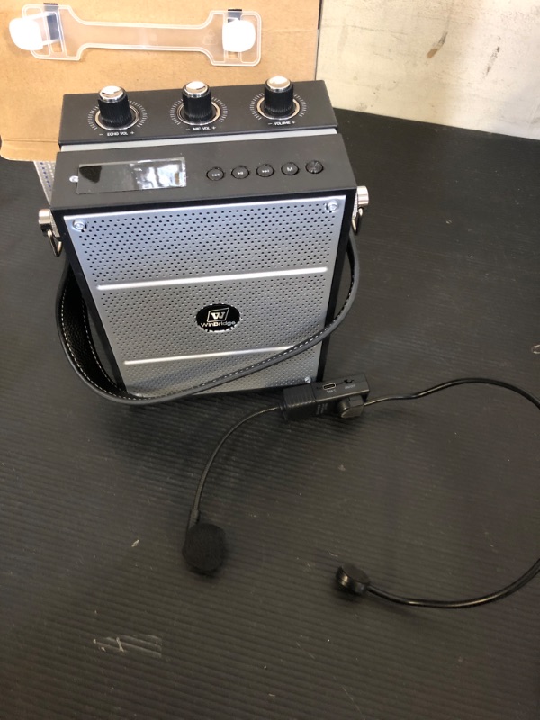 Photo 1 of SANMIC Bluetooth 5.3 Voice Amplifier with Wireless Microphone Headset,Personal Wireless amplifier Mic for Teachers,40W Loudly Portable Megaphone Pa System for Classrooms,Speeches,Outdoors Indoors-S98