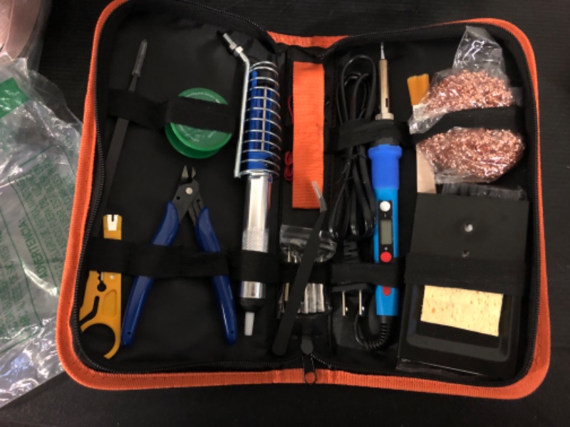 Photo 1 of Soldering Iron Kit, 80W 110V Upgraded Digital Electric Soldering Kit with LCD Display, 39-in-1 Adjustable Temperature Welding Tool for DIY