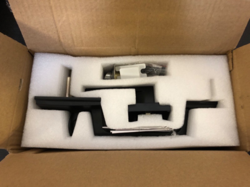 Photo 1 of Azdele Front Door Handleset Black Entry Door Handle Set with Door Lever for Right and Left Handed Sided Doors