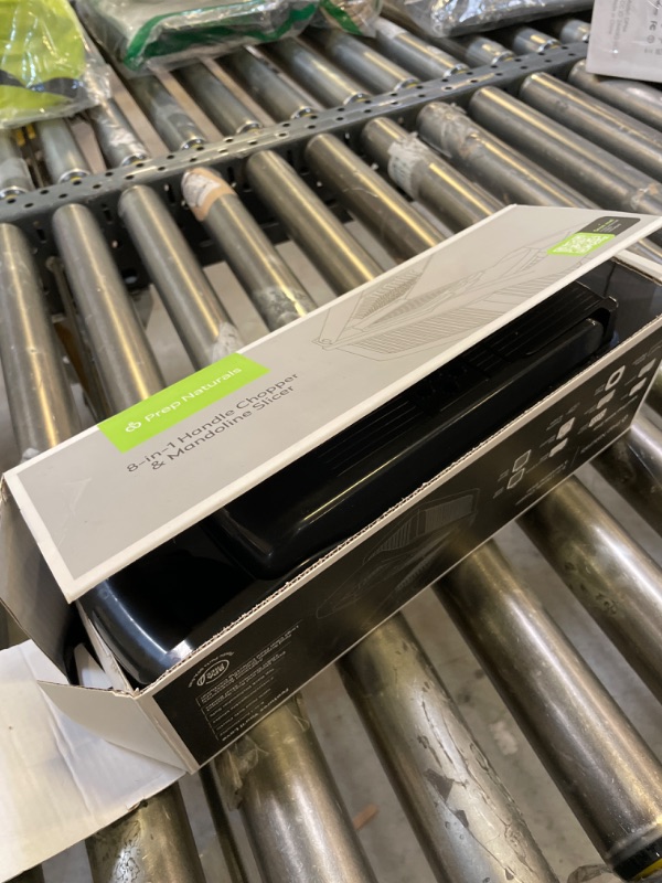 Photo 1 of PrepNaturals 8 in 1 Vegetable Chopper With Container, Mandoline Slicer For Kitchen, Cucumber Slicer, Veggie Chopper Vegetable Cutter, Food Chopper, Salad Chopper, Onion Vegetable Slicer (Black)