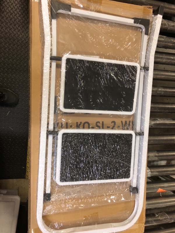 Photo 1 of HBTower Step Ladder Folding Step Stool Step Ladder, Step Stool for Adults with Anti-Slip Pedal,330 lbs Capacity Step Stool for Kitchen, Home,White