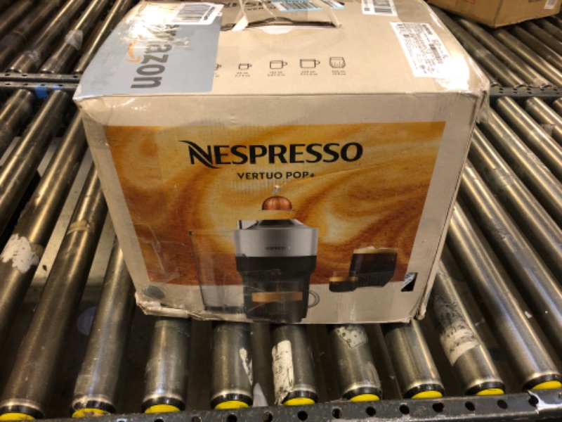 Photo 2 of Nespresso Vertuo Pop+ Deluxe Coffee and Espresso Machine by De'Longhi, 120 Volts, Silver