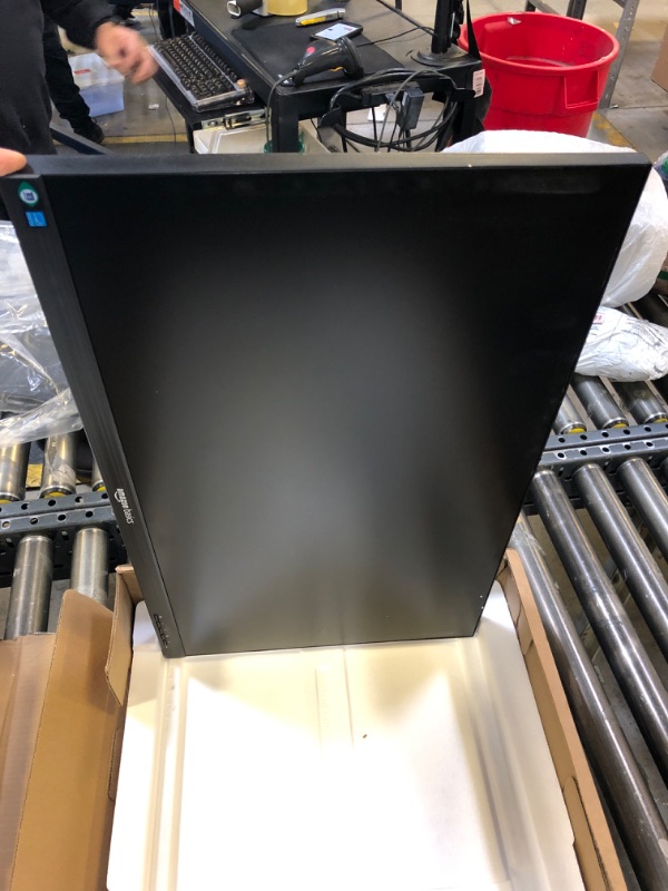 Photo 5 of Amazon Basics - 27 Inch IPS Monitor 75 Hz Powered with AOC Technology FHD 1080P HDMI, Display Port and VGA Input VESA Compatible Built-in Speakers for Office and Home, Black