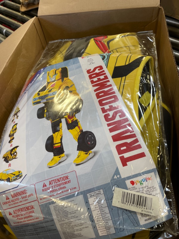 Photo 2 of Disguise Boys' Transformers Bumblebee Transforming Jumpsuit Costume