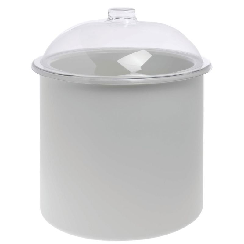 Photo 1 of Carlisle FoodService Products Coldmaster Ice Cream Server Insulated Crock with Lid for Kitchens and Restaurants, Plastic, 3 Gallons, White
