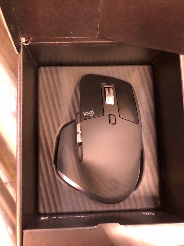 Photo 3 of Logitech MX Master 3S for Mac Wireless Bluetooth Mouse, Ultra-Fast Scrolling, Ergo, 8K DPI, Quiet Clicks, Track on Glass, USB-C, Apple, iPad - Space Grey - With Free Adobe Creative Cloud Subscription