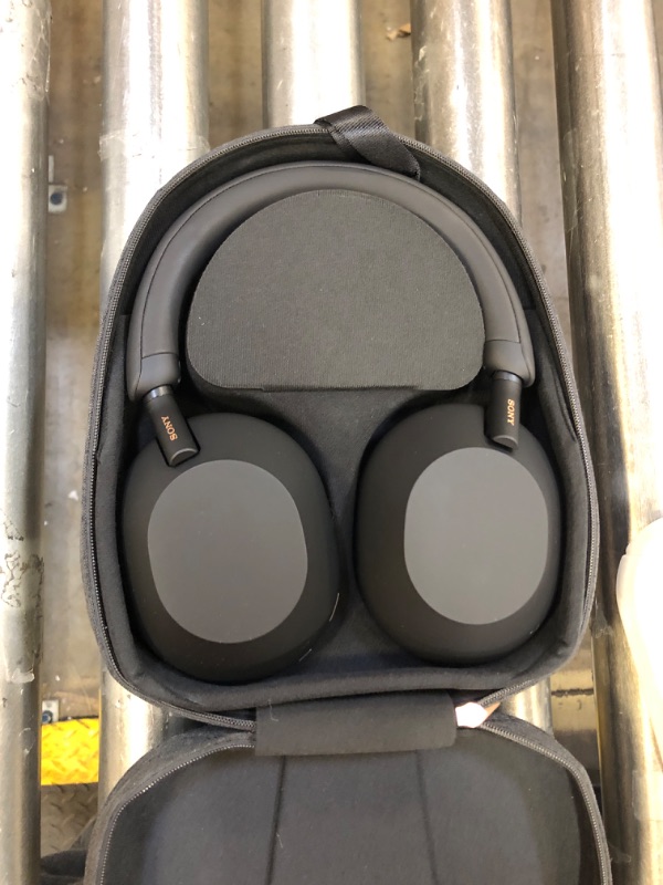 Photo 2 of Sony WH-1000XM5B Noise Canceling Wireless Headphones - 30hr Battery Life - Over-Ear Style - Optimized for Alexa and Google Assistant - Built-in mic for Calls - International Version - Charcoal Black