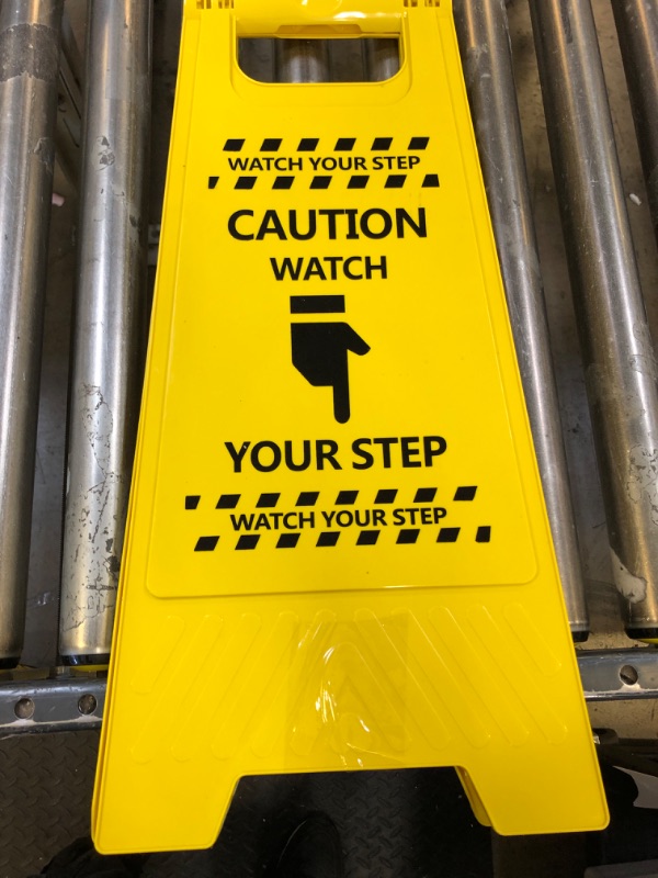 Photo 1 of "WATCH YOUR STEP" Sign 