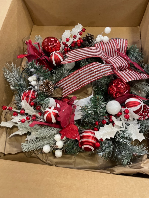 Photo 1 of  Artificial Pine Christmas Wreath 