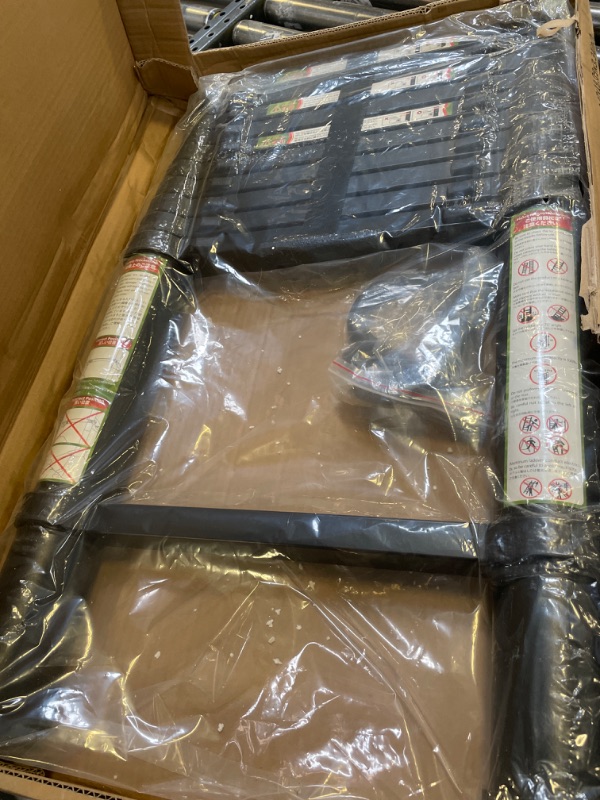 Photo 1 of Telescopic Ladder, 10.5FT RIKADE Aluminum Telescoping Ladder with Non-Slip Feet and Stable Hook, Portable Extension Ladder for Household and Outdoor Working, 330lb Capacity Black