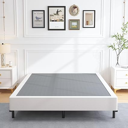 Photo 1 of ALDRICH 7 Inch Heavy Duty Metal Box Spring Mattress Foundation 3000lbs Max Weight Capacity/Non-Slip/No Noise/Easy Assembly/Easy Clean Cover,Queen
