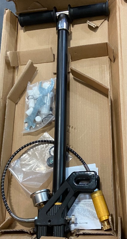 Photo 1 of 30Mpa 4500Psi 4 Stage PCP Hand Pump Air Compressor High Pressure Operated HPA Tank Hunting Air Rifle