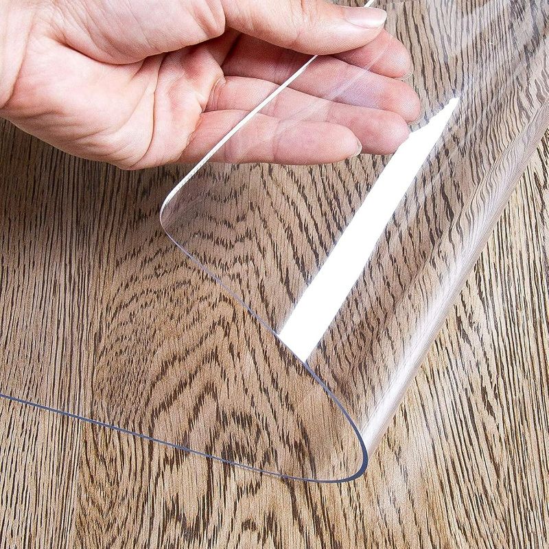 Photo 1 of Runner Rug Heavy Duty Floor Runner/Protector for Hardwood Floors €“ Clear Plastic Vinyl Rug Protector Cover, Family & Pet Friendly Transparent Mat (Size : 60cm x 200cm (2ft x 6.6ft))
