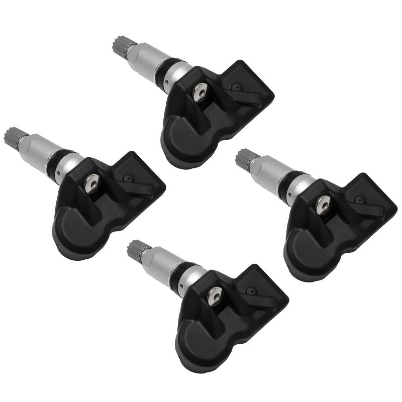 Photo 1 of Replacement TPMS Sensor Set of 4 - Compatible with BMW and 450+ European Brand Models - Replaces 36236798726, 36236781847, 22888-328i, 325i, 650i, 535xi, x5, x3 - Tire Pressure Monitoring System