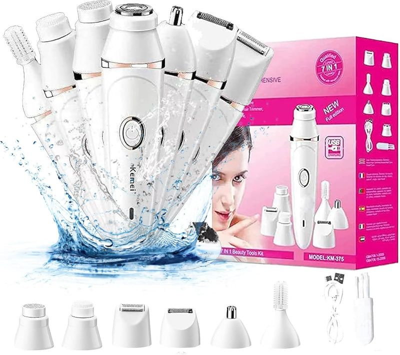 Photo 1 of Hair Removal for Face, 3.0, Face Epilator for Women Facial Hair, 7-in-1 USB Charging Dynamic and Long-Lasting Hair Removal Device is Available Throughout The Body