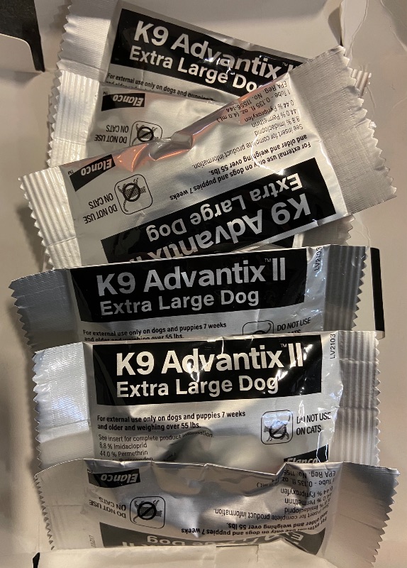 Photo 2 of K9 Advantix II XL Dog Vet-Recommended Flea, Tick & Mosquito Treatment & Prevention | Dogs Over 55 lbs. | 6-Mo Supply