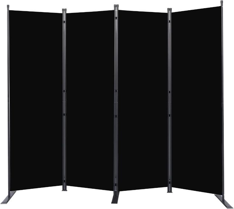 Photo 1 of Room Divider 6FT Portable Room Dividers and Folding Privacy Screens, 88'' W Fabric Divider for Room Separation, 4 Panel Partition Room Dividers Freestanding Wall Divider Screen for Dorm Studio Office