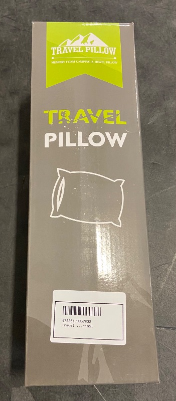 Photo 2 of Small Shredded Memory Foam Pillow, Camping Pillow Travel Pillow - Compressible Medium Firm, Breathable Cover, Ideal Backpacking Hiking, Airplane and Car