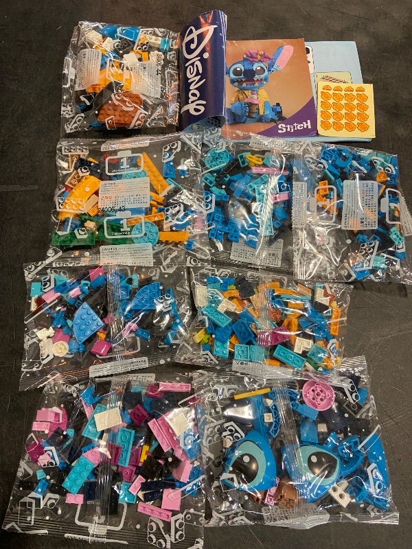 Photo 2 of **Damaged Box** LEGO Disney Stitch Toy Building Kit, Disney Toy for 9 Year Old Kids, Buildable Figure with Ice Cream Cone, Fun Disney Gift for Girls, Boys and Lovers of The Hit Movie Lilo and Stitch, 43249