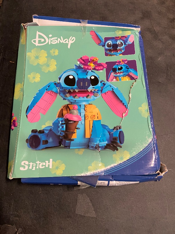 Photo 3 of **Damaged Box** LEGO Disney Stitch Toy Building Kit, Disney Toy for 9 Year Old Kids, Buildable Figure with Ice Cream Cone, Fun Disney Gift for Girls, Boys and Lovers of The Hit Movie Lilo and Stitch, 43249