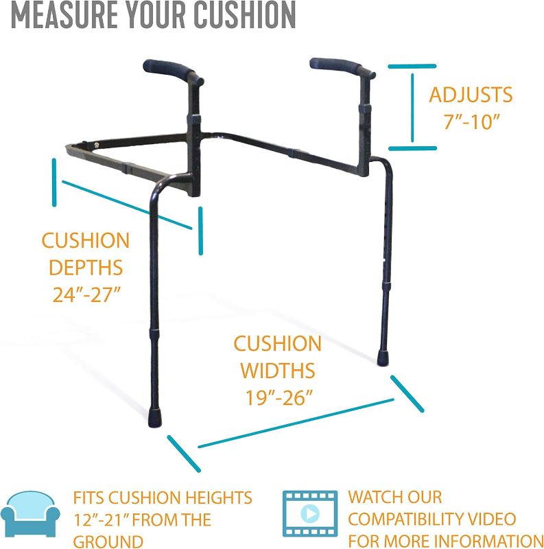 Photo 1 of Able Life Universal Stand Assist, Chair Lift Assist for Elderly, Grab Bar Standing Aid for Seniors, Daily Living Mobility Aid, Brown