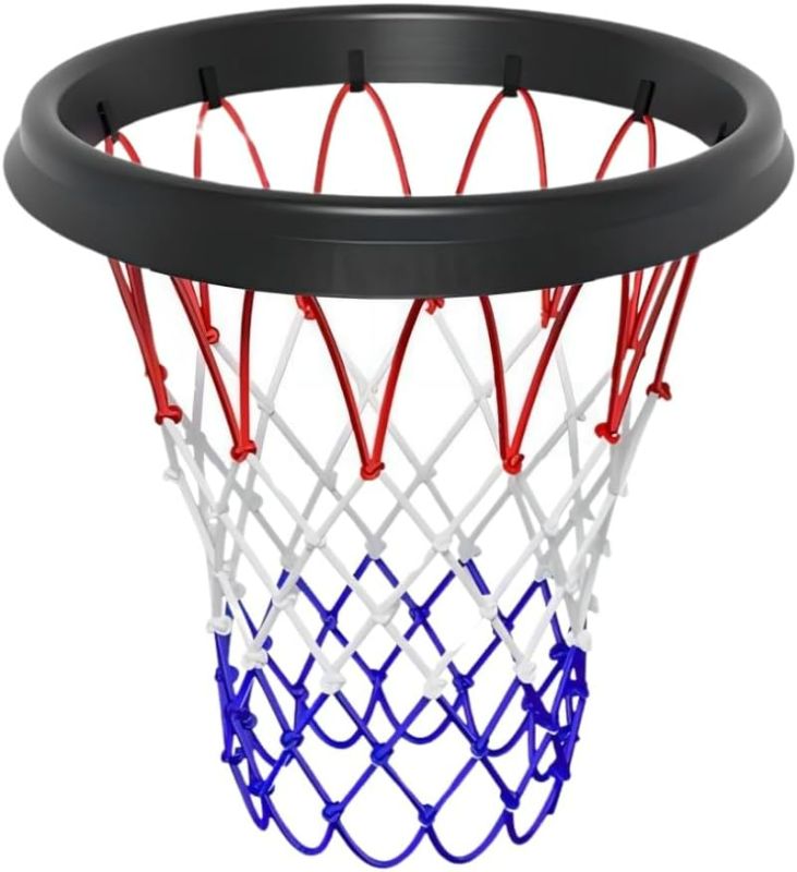 Photo 1 of Portable Basketball Net – Easy Install Throw-and-Attach System for Rimless Hoops, Durable & Lightweight Design for Indoor/Outdoor Play