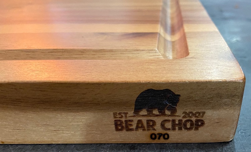 Photo 1 of Bearchop Acacia Wood Cutting Boards for Kitchen, [24" x 18" x 1.25"] Extra Large Edge Grain Cutting Boards, Solid Acacia Wood Butcher Block Cutting Board with Deep Juice Grooves and Handle