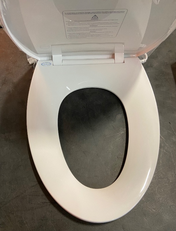 Photo 3 of LEIVI Heated Toilet Seat with Built-in Side Control, Lid and Seat Soft Close, Auto Night Light, Easy Installation, Elongated