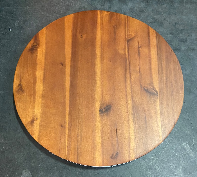 Photo 1 of **Mini Crack**21" Acacia Wood Lazy Susan for Table Top - Wooden Turntable Serving Tray for Charcuterie Boards Cheese Board - Extra Large Round Lazy Susan Organizer - Kitchen Revolution for Countertop