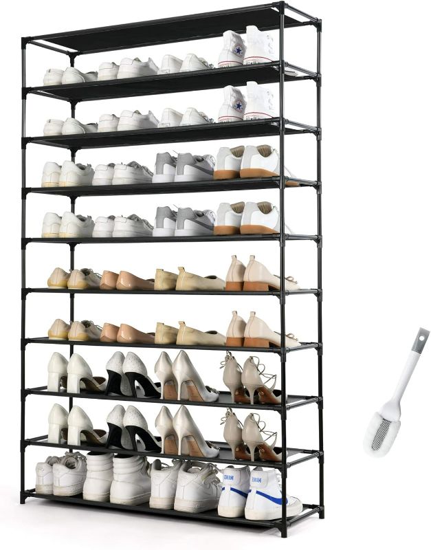 Photo 1 of Shoe Rack -Premium Non-Woven Shoe Storage, Shoe Organizer for Closet, Entryway, Garage & Hallway, Sturdy & Durable Shoe Rack Shelf