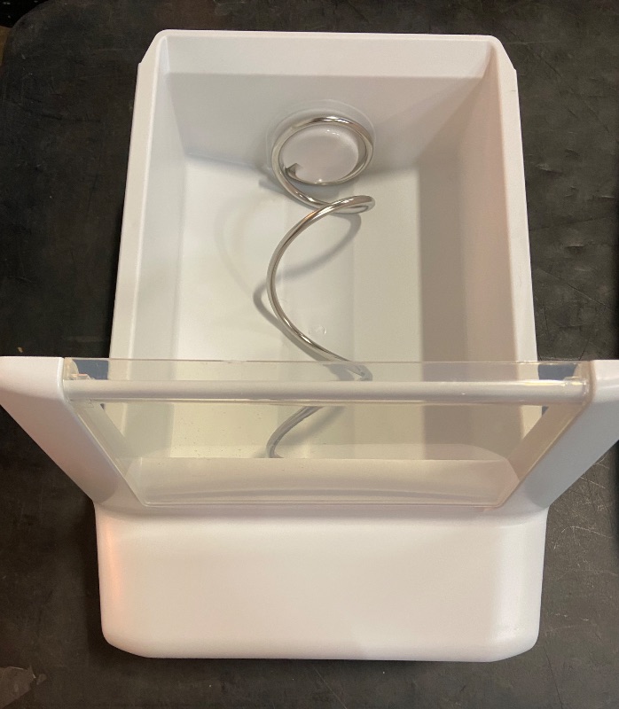 Photo 3 of Upgraded WPW10558423 Refrigerator Ice Bucket Compatible with Whirlpool Ice Maker Replacement W10558423 Whirlpool Ice Bucket Ice Bin WRS325FDAM04, WRS315SDHM08, WRS325SDHZ, WRS315SDHZ Ice Maker Tray