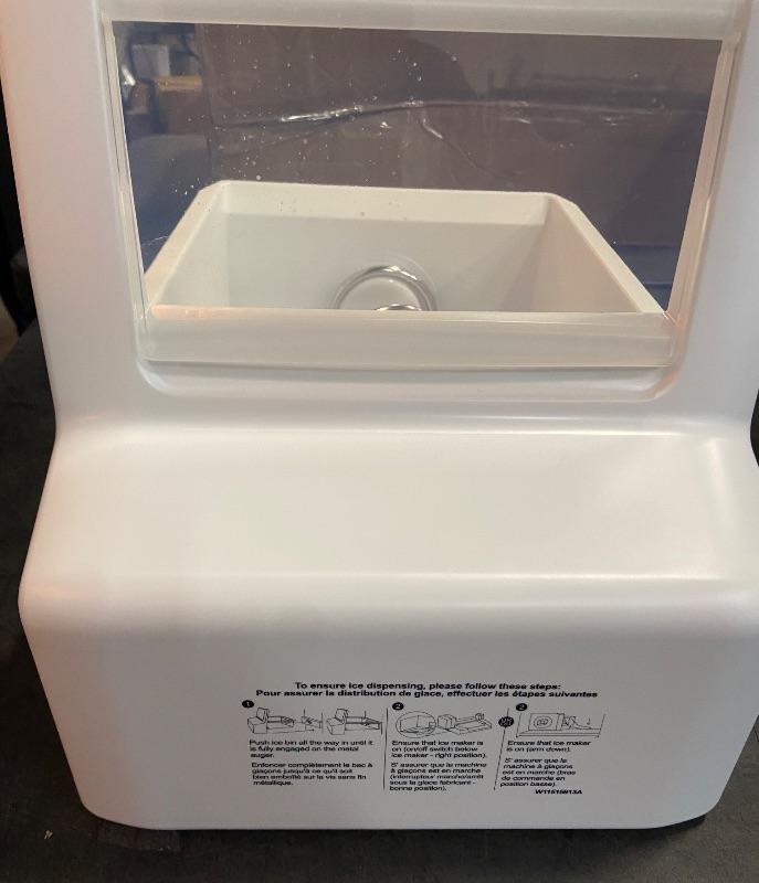 Photo 2 of Upgraded WPW10558423 Refrigerator Ice Bucket Compatible with Whirlpool Ice Maker Replacement W10558423 Whirlpool Ice Bucket Ice Bin WRS325FDAM04, WRS315SDHM08, WRS325SDHZ, WRS315SDHZ Ice Maker Tray