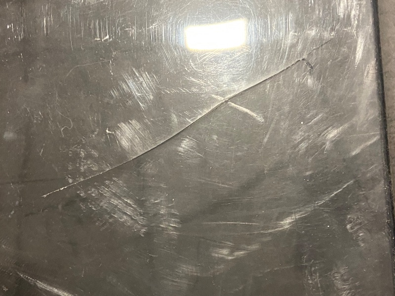 Photo 1 of **Minor Crack in Lid****Missing Speakers Cover** 1 by ONE High Fidelity Belt Drive Turntable with Built-in Speakers, Vinyl Record Player with Magnetic Cartridge, Bluetooth Playback and Aux-in Functionality, Auto Off