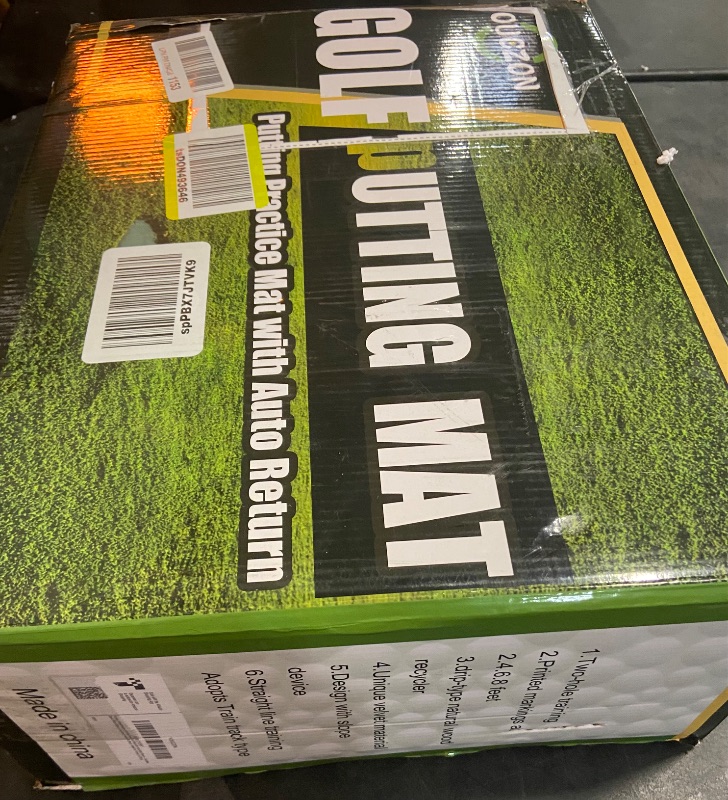 Photo 1 of Putting Green Indoor,Wrinkle-Free Golf Mat with Auto Ball Return - Durable Solid Wood Base, Luxurious Velvet Surface - Ideal for Home or Office